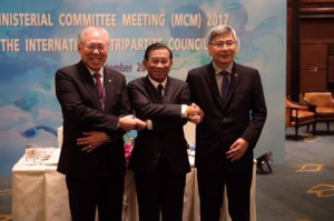  From left: Enggartiasto Lukita, Indonesian minister of trade, Chatchai Sarikulya, Thai minister of agriculture and Datuk Seri Mah Siew Keong, Malaysia's minister of plantation industries and commodities