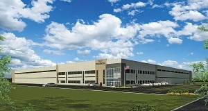  A rendering of Trelleborg's planned new site in Aurora, Ohio, that will consolidate four existing facilities in Ohio and Indiana down to one.