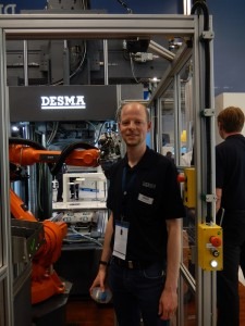 “This is not just data for a single lot, or for a shot, but for each individual article in this cavity at that time,” explained Johannes Hoepfner, technology consultant at Desma (pictured). “We have really cavity-specific data on parts, from a pressure sensor inside the mould, the weight from the scales, as well as other shot-specific information.”