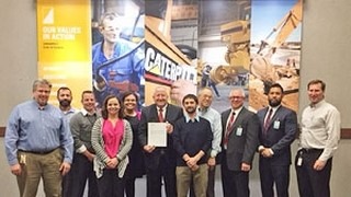 Yokohama plant receives award from Caterpillar
