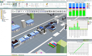 Simulation technologies are used for various applications, such as the optimisation of material flows, off-line programming of industrial robot systems, to study human performance and ergonomics, machine tool development and for debugging control logic. Ideally, these simulation tools work in concert with corporate information systems, such as ERP, MES and PLM.