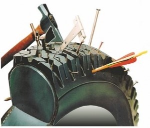  Accella claims tires filled with its material can withstand all kinds of abuse