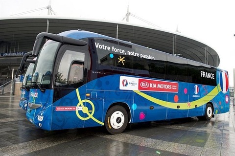 Conti fitted on UEFA football team buses