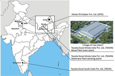 Toyoda Gosei to establish automotive parts plant in India