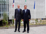 Jean-Dominique Senard (L); Miguel Márquez Márquez (Governor of Guanajuato)