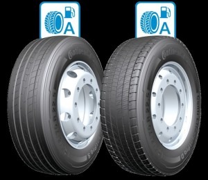  On display: ContiEfficientPro tire line