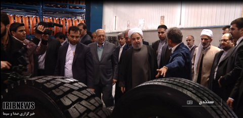 Iran opens €180m tire manufacturing plant