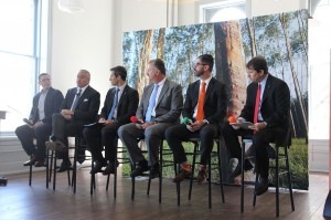  (From left) David Tulauskas, GM director of sustainability; Peter Ramirez, Michelin North America sustainability project manager; Mark Purtilar, Goodyear vice president of global procurement; Juan Botero, Continental vice president sales, original equipment, passenger &amp; light truck tires, the Americas; Jim DeMouy, Bridgestone vice president of environmental, health, safety and sustainability.