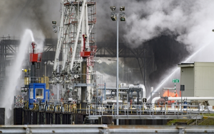  Scene explosion at the BASF chemical facility in Ludwigshafen, Germany. (Photo by Alexander Scheuber/Getty Images)