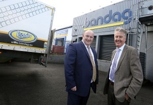  Caledonian Tyres Managing Director Robert Keay with John Folliss Bridgestone Commercial and marketing director
