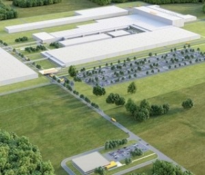  Artist's rendering of Continental's $1.45 billion commercial tire plant near Clinton. Mississippi.org image