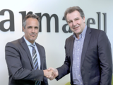 Achim Raab, managing director of Köpp (L) and Patrick Mathieu, president of the Armacell Group
