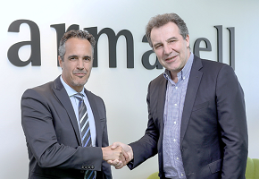  Achim Raab, managing director of Köpp (L) and Patrick Mathieu, president of the Armacell Group