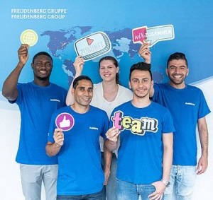  Photos from campaign for the World Refugee Day with the “Wir zusammen (We together)” initiative of German Businesses.