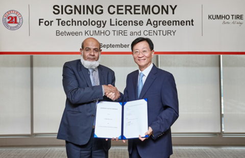 Kumho to supply technology to new Pakistani tire player