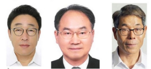  Pictured from left are Seyoul Ryu, Jeongrock Yoon and Seonghak Hwang.