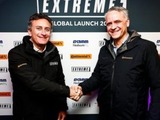 Alejandro Agag, CEO, Formula E (left, with Continental tire executive Philipp von Hirschheydt copyright Continental