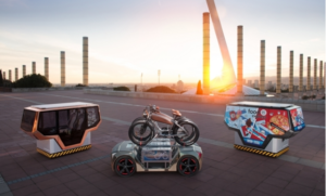  Vehicle developed for autonomous local transport of goods and people.