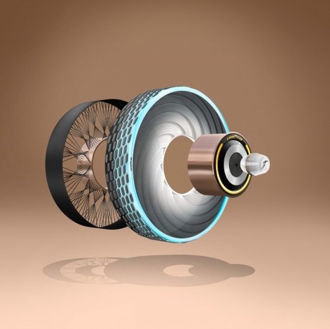 Goodyear unveils upgraded EV tire, non-pneumatic concept