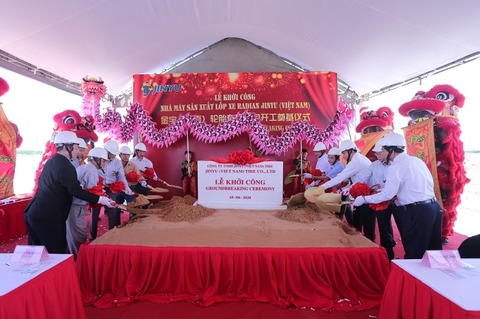 Jinyu Tires breaks ground on Vietnam plant