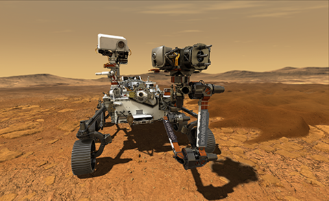 Hutchinson on board Perseverance Mars Rover