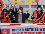 Factory strikes signal opposition to Conti jobs cuts in Germany