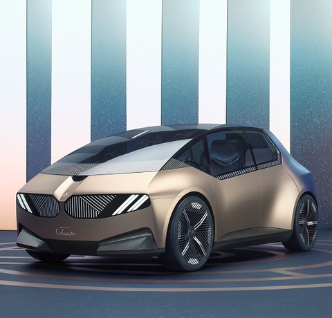 Green BMW concept sports ‘blue rubber’ tires